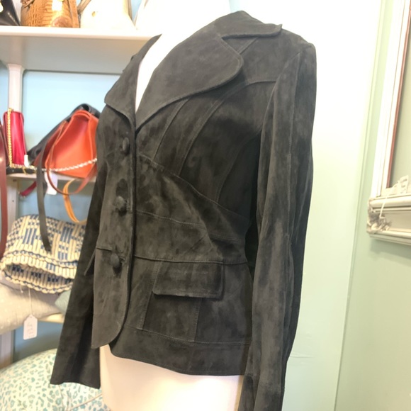 MARGARET GODFREY LEATHER SUEDE JACKET NWOT - Picture 4 of 6